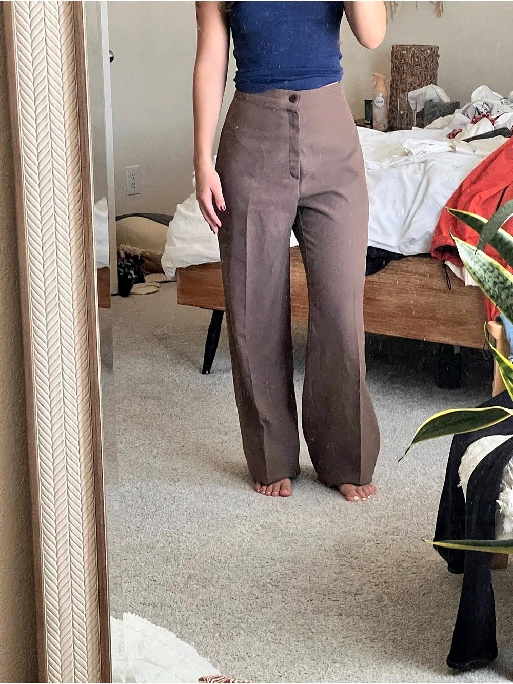 Levi's Women's Wide Leg Pants in Brown